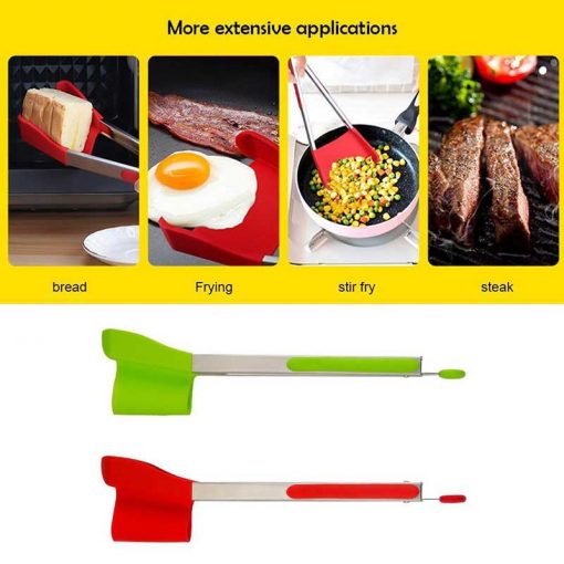 2-in-1 Spatula and Tongs-usage
